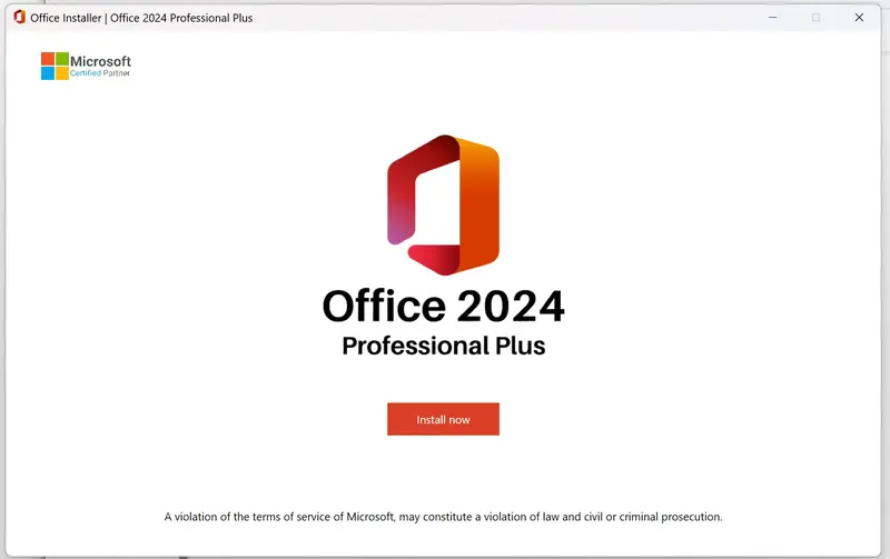 install microsoft office 2024